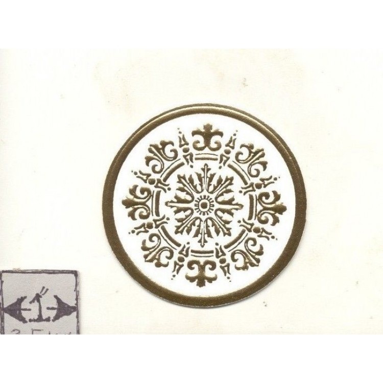 Faux Plaster Gilded Ceiling Medallion 34916 World Model Faux 1